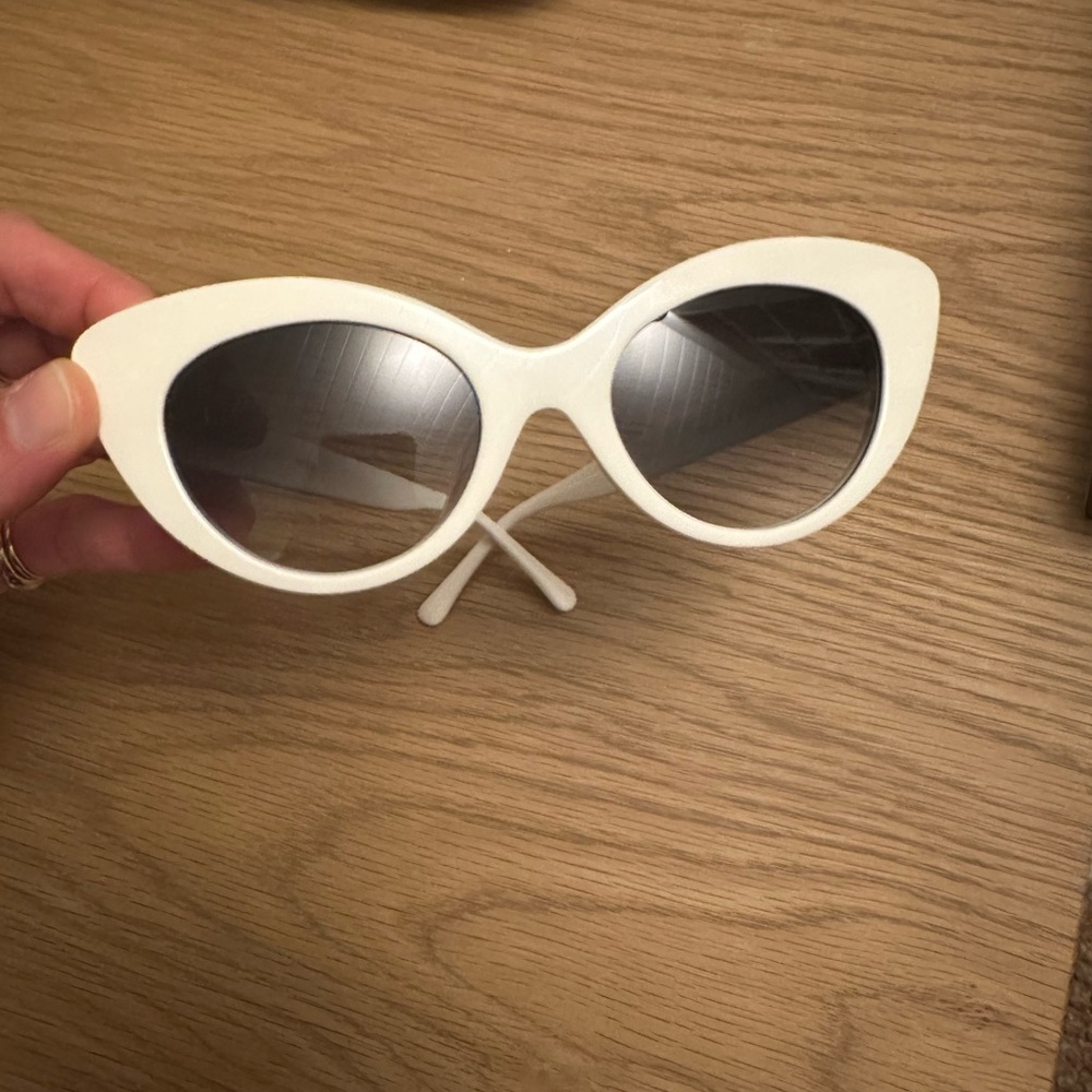 Crap Eyewear Cream Round Women’s Sunglasses